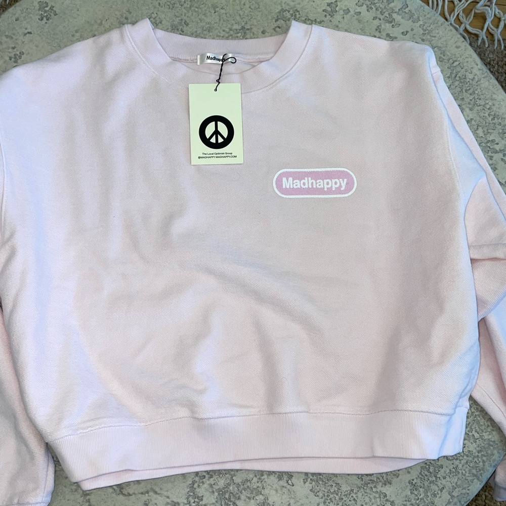 Mad Happy Cropped Sweatshirt